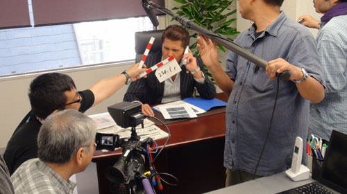 竹内力さん主演作品の撮影